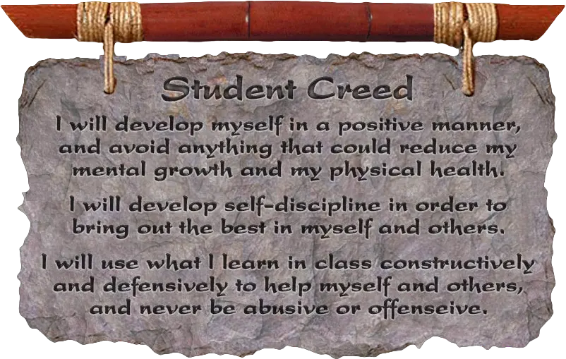 Heijoshin Dojo Student Creed